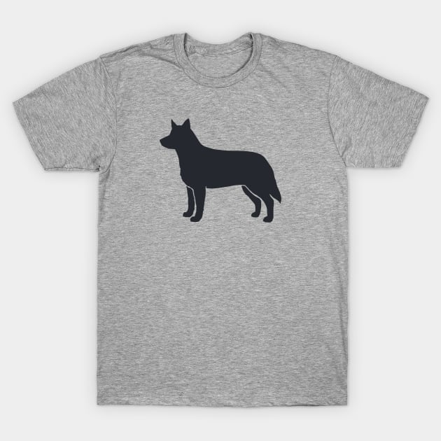 Australian Cattle Dog Silhouette T-Shirt by Coffee Squirrel